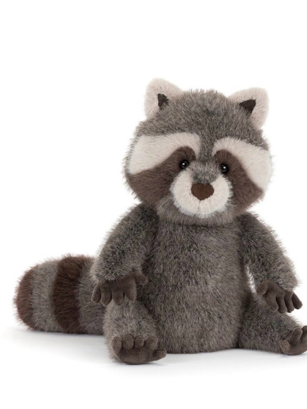 Jellycat Gray and Brown Raccoon Plush